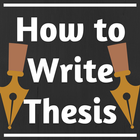 HOW TO WRITE A THESIS आइकन