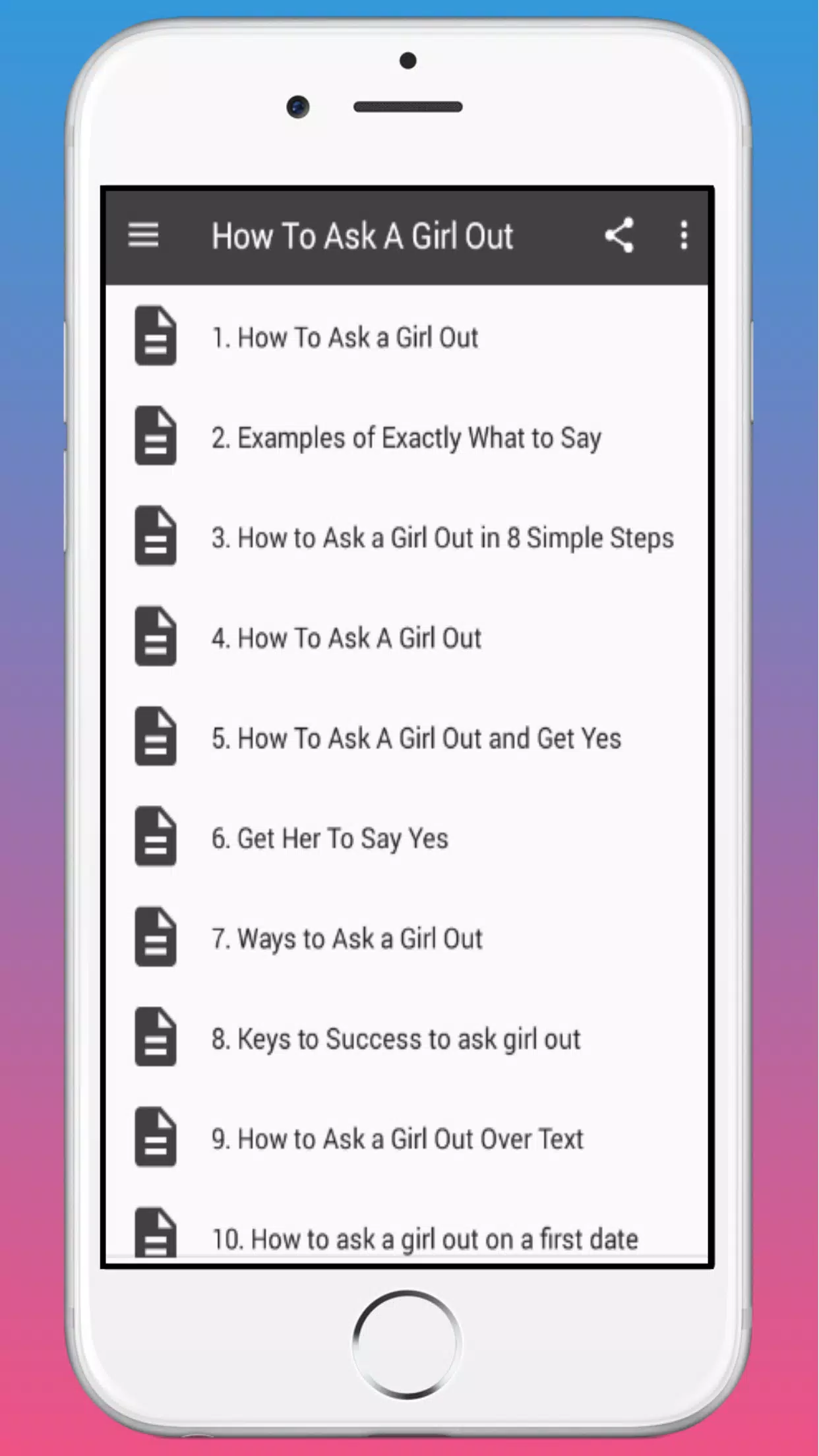 How To Ask A Girl Out APK pour Android Télécharger
