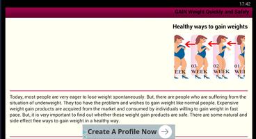 Gain Weight Quickly and Safely 截圖 2