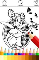 How to Draw WinX Coloring Book スクリーンショット 1