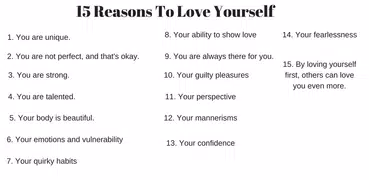 HOW TO LOVE YOURSELF