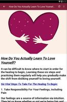 HOW TO LOVE YOURSELF capture d'écran 2