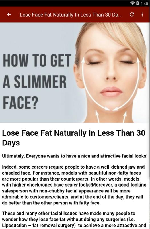 How To Burn Face Fat How To Lose Face Fat Fast Get Rid Of Chubby