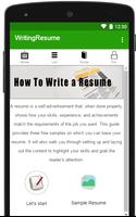 HOW TO WRITE A RESUME screenshot 1