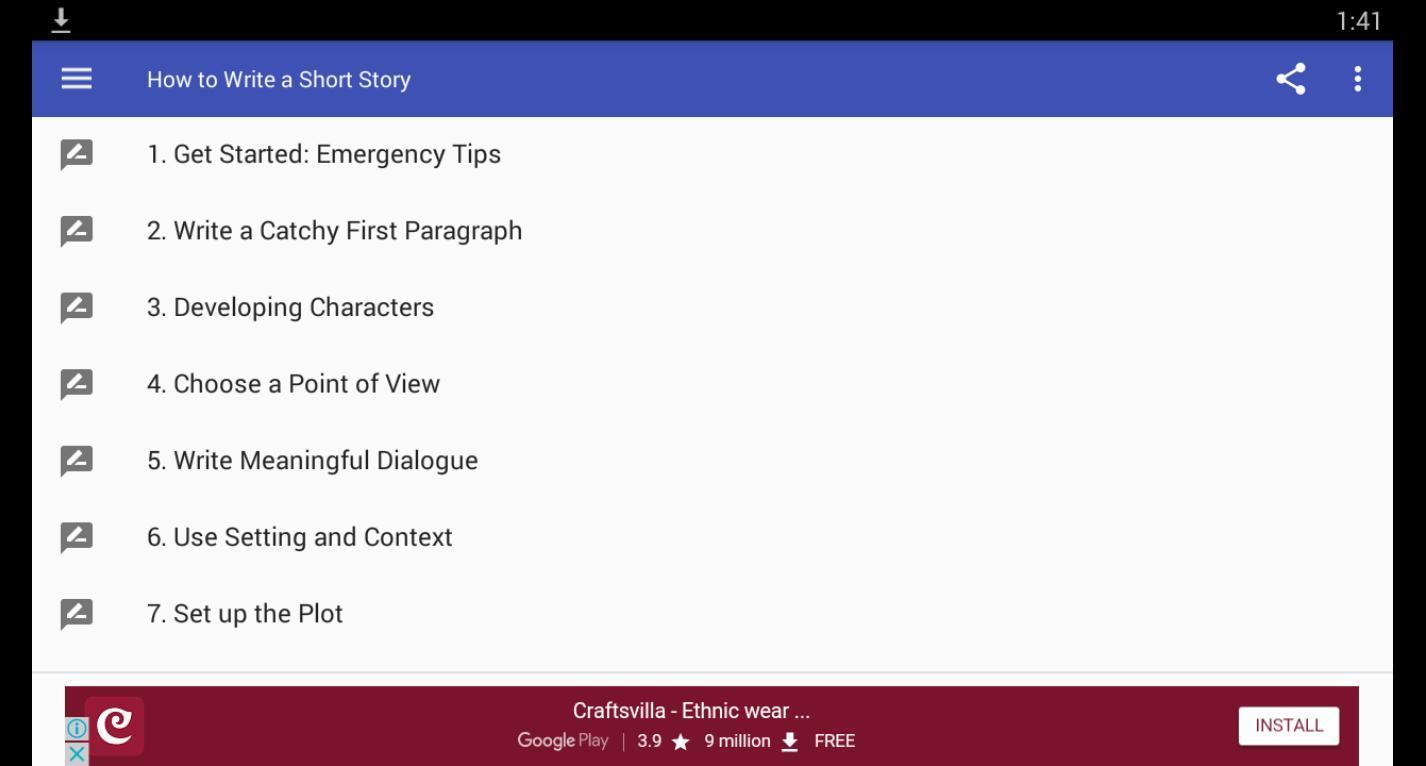 How to Write Short Stories-27 Powerful Simple Tips pour Android