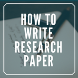 HOW TO WRITE A RESEARCH PAPER আইকন