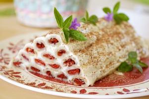 Recipes of cakes with photo step by step постер