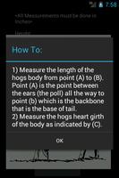 Hog Weight Calculator captura de pantalla 2