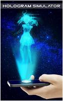 Hologram 3D Simulator Prank الملصق