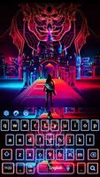 Hologram Neon Monster Theme Affiche