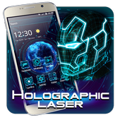 Holographic Neon Blue icon