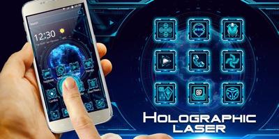 Holographic Neon Blue screenshot 3