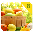 Holy egg colorful bunny theme icon