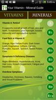 Your Vitamin - Mineral Guide تصوير الشاشة 1
