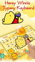 Cute Yellow Bear Keyboard Theme পোস্টার