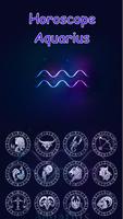 Horoscope Aquarius Theme الملصق