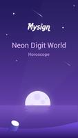Neon Digit Horoscope Theme syot layar 1