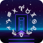 Neon Gate Horoscope Theme أيقونة