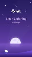 Neon Lightning Horoscope Theme captura de pantalla 1