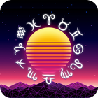 Neon Moon Horoscope Theme ไอคอน