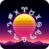 Neon Moon Horoscope Theme icono