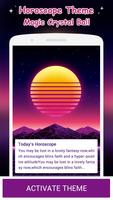 Poster Neon Moon Horoscope Theme