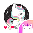 Burç Unicorn Emoji Klavye Tema APK