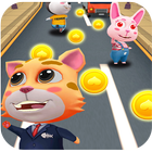 Talking Cat Rush - Subway & Bus Tom Run 3D icône