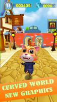 Talking Cat Rush - Subway & Bus Tom Run 3D screenshot 3