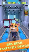 Talking Cat Rush - Subway & Bus Tom Run 3D screenshot 2