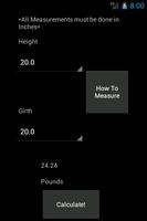 Horse Weight Calculator ภาพหน้าจอ 1