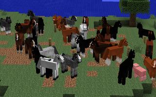 Horses MODS For MineCraft PE capture d'écran 1