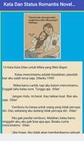 Status Romantis Novel Dilan Milea 1990 1991 screenshot 1