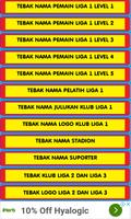 Tebak Nama Klub Sepakbola Indonesia capture d'écran 1