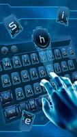 hacker geek keyboard computer dark blue net imagem de tela 1
