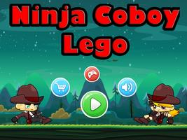 Ninja Cowboy Lego Poster