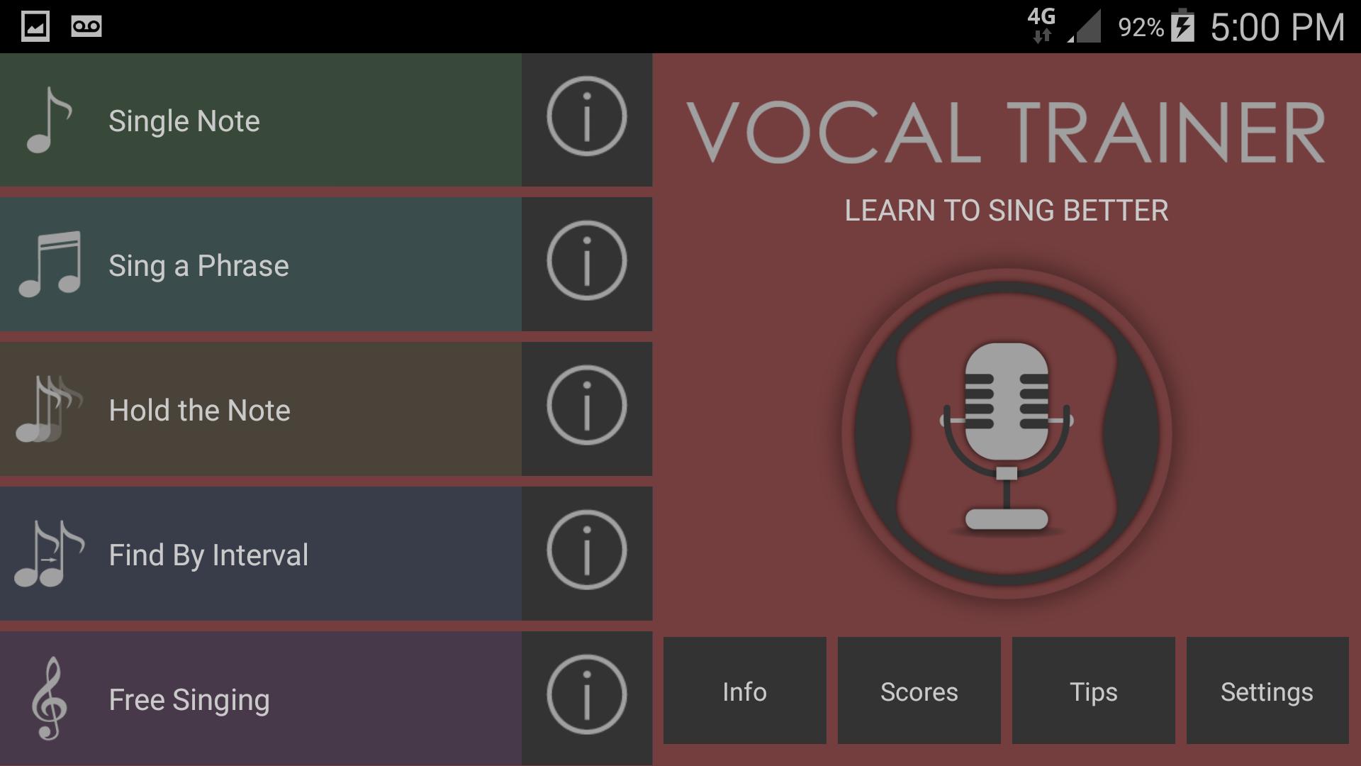 Sing android. Приложение Vocal. Sing Trainer. Приложение Sing. Voice Training app.