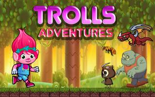 Super Poppy Running of Trolls Affiche