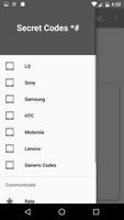 Poster Secret codes and hacks for android.