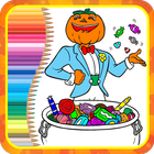 Halloween Coloring Book icône