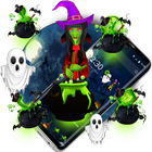 3D  halloween ghost theme icon