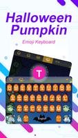 Halloween Pumpkin Theme&Emoji Keyboard plakat