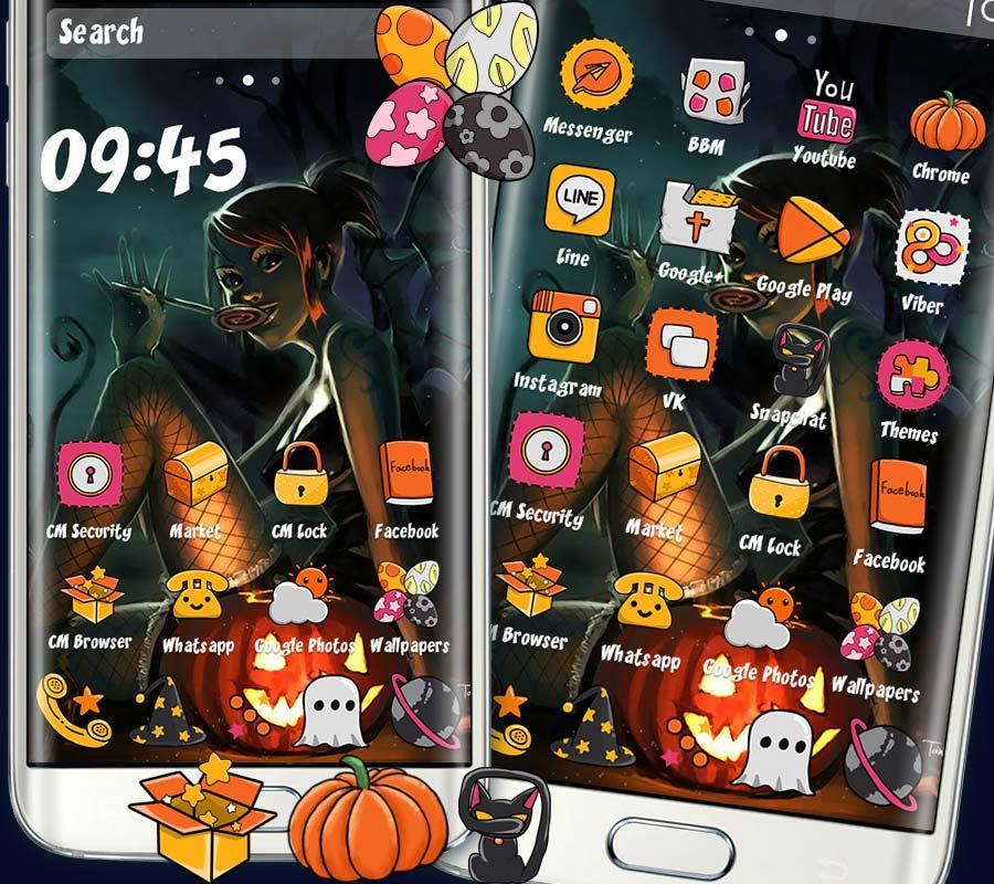 Halloween Witch Anime Theme APK for Android Download Halloween Witch Anime Theme APK for Android Download