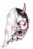 Hannya Tattoo Design Wallpaper اسکرین شاٹ 1