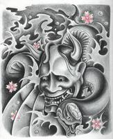Hannya Tattoo Design Wallpaper 스크린샷 3