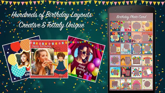 happy birthday photo collage poster