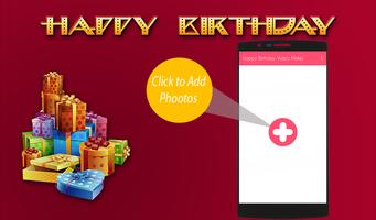 Birthday Video Maker With Song poster