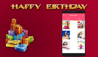Birthday Video Maker With Song capture d'écran 1