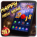 Happy New Year 2018 3D Theme APK