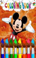 Color Mickey Mouse постер